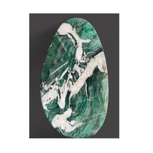 <span class=keywords><strong>Tavolo</strong></span> da Pranzo di Lusso in Pietra Naturale Personalizzato, Rettangolare Verde in Cristallo di Fuchsite e Quarzite, <span class=keywords><strong>Senza</strong></span> Base a Piedistallo - Product Image 1