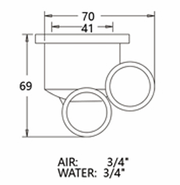 H03-B84 84mm ABS chromé couverture de visage fleur de prunier Style Hydro Jets <span class=keywords><strong>buses</strong></span> <span class=keywords><strong>pour</strong></span> baignoire Jaccuzizy bain à remous - Product Image 5