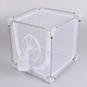 OEM profesyonel üretim paslanmaz çelik çerçeve böcek kafes ayrılabilir sivrisinek ve sinek yetiştiriciliği küçük böcekler entomoloji araştırma - Product Image 2