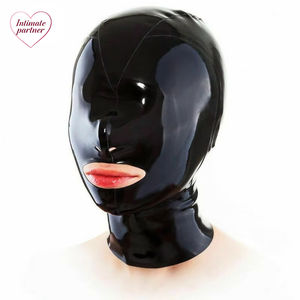 Masques en <span class=keywords><strong>latex</strong></span> pour adultes, couvre-tête intégral, <span class=keywords><strong>cagoule</strong></span> avec trou de respiration, masque facial pour femmes, hommes, couples, jeux, vêtements de club, cagoules en caoutchouc - Product Image 1