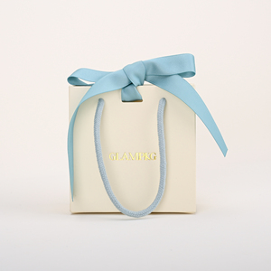 GLAMPKG 2025 Custom Color Logo Paper Shopping Bag Ring <b>Earring</b> Pendant Necklace Bracelet Gift Packaging Jewelry Storage <b>Boxes</b> - Product Image 3