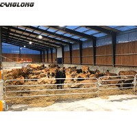 Ferme de fuers en acier préfabriqués, Design de marque du lait de vache, construction de ferme
