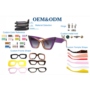 Imamba 2023 Vintage <b>Large</b> <b>Frame</b> Fashion Personality Cat's Eye Shape Sunglasses Anti-UV Trend Sunglasses - Product Image 5