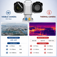 Ultra Rápido 120 ° Cámara Térmica PTZ con Sensor Dual EO IR y Capacidad de Detección de 30 KM