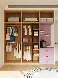 Armario Infantil Moderno Independiente con Almacenamiento Oculto y Fácil Montaje para un Diseño de Dormitorio Optimizado en Apartamentos - Product Image 5