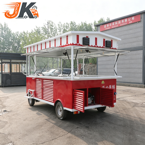 Chariot de nourriture mobile électrique à quatre roues en acier inoxydable avec conception résistante à la rouille, moteur 1500W pour la restauration rapide - Product Image 4