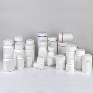 Frascos para Pastillas, Botellas para Cápsulas, Blancas y Ámbar, Vacías, Personalizadas, de 100, 150, 200, 250, 300, 400 ml, de Plástico PET, con Serigrafía HDPE <span class=keywords><strong>MB</strong></span>, para Medicamentos - Product Image 1