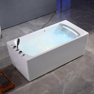 Bañera de <span class=keywords><strong>Hidromasaje</strong></span> Acrílica Dewo, Independiente, con Ducha Combinada, <span class=keywords><strong>Bomba</strong></span> de Calor, Cascada <span class=keywords><strong>para</strong></span> 2 Personas, Cortina de Baño - Product Image 6