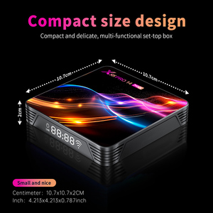 Boîtier <span class=keywords><strong>TV</strong></span> intelligent <span class=keywords><strong>4K</strong></span> Quad Core 2 Go 16 Go X88 PRO 14 MAX Android 14 Lecteur multimédia WiFi double bande RK3528 - Product Image 6