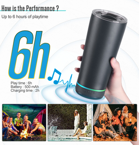 กระบอกน้ำเก็บความร้อนแบบพกพาขนาด 18 ออนซ์ พร้อมลำโพงไร้สายใน<span class=keywords><strong>ต</strong></span>ัว ทำจากสแตนเลส เหมาะสำหรับการเดินทาง แคมป์ปิ้ง และใช้งานเป็นเครื่องเล่น<span class=keywords><strong>เพลง</strong></span>ได้ - Product Image 5