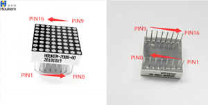 شاشة عرض رقمية نقطية حمراء فائقة 8*8 مقاس 1.9 مم طراز Houkem-7088-BSR مناسبة لموازين الحرارة الرقمية - Product Image 2