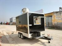 Remorque alimentaire avec équipement de cuisine complet, camion de crème glacée mobile personnalisé, chariots alimentaires pour barbecue, remorque de concession alimentaire