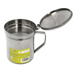 Vassoio per Grasso di Carne in Acciaio Inossidabile, 1 Litro. Con filtro e coperchio - Product Image 3