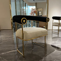 Table à manger ronde extensible en verre trempé, style moderne et luxueux italien, pour villa et maison