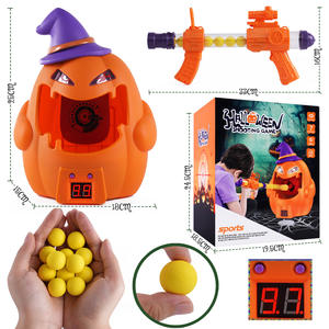 Bechotoy Halloween Pumpkin Jouets interactifs pour enfants Jouets de tir en EVA Armes Jouet pistolet à air comprimé en mousse avec cible - Product Image 4