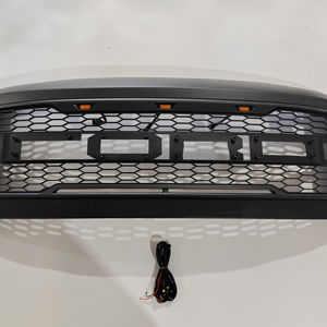 LEADWAY Noir mat pour F350 2008-2010, calandre de camion de style <span class=keywords><strong>Raptor</strong></span> avec barre LED, nouveau plastique ABS - Product Image 1