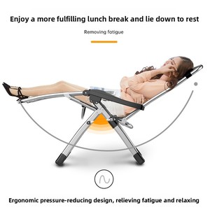 Silla <span class=keywords><strong>de</strong></span> Camping Plegable Reclinable Zero Gravity, Silla <span class=keywords><strong>de</strong></span> Patio con Reposacabezas, Estructura <span class=keywords><strong>de</strong></span> Acero Resistente para Patio, Camping y <span class=keywords><strong>Playa</strong></span> - Product Image 4