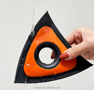 En çok satan silikon Sawtooth tasarım küçük kedi ve köpek saç temizleme için Pet saç fırçası sökücü - Product Image 4