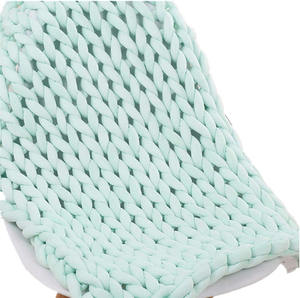 Tapis décoratif en coton pour femmes, tricoté à la main, Super épais, en feutre mérinos, verre, <span class=keywords><strong>Plaid</strong></span>, instrument 100 en laine, fabrication - Product Image 5