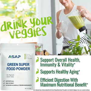 100% Pure Organic Green Superfood Powder Health Drink para adultos y mujeres embarazadas Mixed Vegetal Green Super Food - Product Image 2