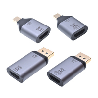 Adaptador JILIAN de Aleación con Carcasa Tipo C Hembra a Mini DP Macho, 60Hz, USB C para Pantalla, Video 4K, Conector de Transferencia Rápida para TV y Laptop