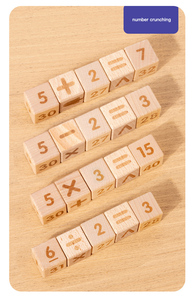 Bloques de Construcción de Madera de Haya de Gran Tamaño y Alta Calidad, Juego de Bloques de Aprendizaje de Números y Letras para Niños, Interacción Padres-Hijos - Product Image 3