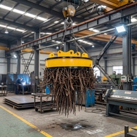 Grúa Puente Electromagnética Wanlong Tipo QC de 5-20 Toneladas, Sistema Motorizado Controlado por PLC, Vano de 19.5M, 18m para Construcción de Talleres