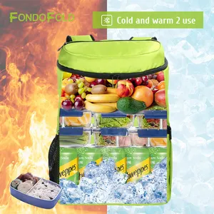 Fondofold özel CL0129-3 su geçirmez hafif piknik yalıtımlı soğutucu sırt çantası sızdırmaz soğutucu sırt çantası