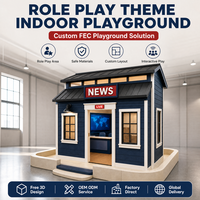Nouvel équipement de jeu intérieur commercial : Studio de jeu de rôle avec écran d'affichage pour centres de divertissement familial