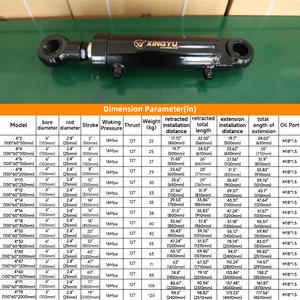 Cylindre hydraulique bidirectionnel de 12 tonnes pour grue, tige de piston chromée dur, fabricant de palans de levage, approvisionnement transfrontalier immédiat - Product Image 5