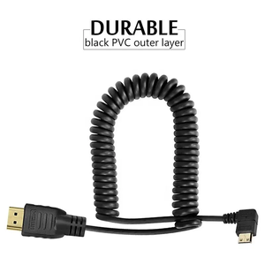 Câble <span class=keywords><strong>HDMI</strong></span> flexible multi-angle Xput, <span class=keywords><strong>mini</strong></span> <span class=keywords><strong>HDMI</strong></span> Type C mâle vers <span class=keywords><strong>HDMI</strong></span> standard mâle, prise en charge de la rotation à 90 degrés, vidéo et audio 3D 1080P HD - Product Image 3