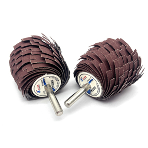 Rueda abrasiva <span class=keywords><strong>de</strong></span> óxido <span class=keywords><strong>de</strong></span> aluminio para lijado y pulido, tipo tela <span class=keywords><strong>de</strong></span> <span class=keywords><strong>esmeril</strong></span> y con solapas - Product Image 2