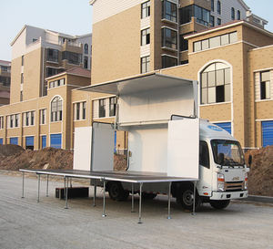 Podium de scène extérieur avec lumières et son, <span class=keywords><strong>camion</strong></span> de scène pour concert - Product Image 3