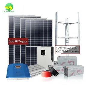 Sistema de energía eólica Solar, nuevo diseño, 24v, 48v, 2023 v, 240v, sin conexión a la red, 380 w, 2500w, 3000w