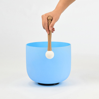Bol chantant en cristal givré, tonifié pour les chakras, son parfait, instruments de guérison sonore en quartz pour la méditation et la relaxation