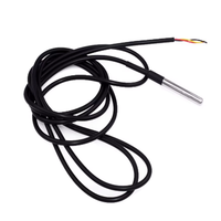 Probe Suhu DS18b20 Tahan Air Terbungkus Baja Tahan Karat Sensor Suhu 18b20 2 Meter