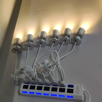 Projecteur de plafond Led pour armoire à vin, carré, Mini Spot, 5V, intérieur de la maison, lumière encastrée