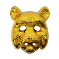 Masques d'animaux d'horreur pour Halloween, costumes de cosplay, accessoires de bal masqué, masques de tête de lion, léopard et cochon pour le festival de Pâques