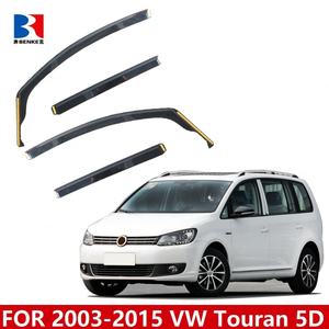 Déflecteur de vent encastré pour Touran 5D 2003-2015, accessoires de voiture, pare-soleil, protection contre la pluie - Product Image 2