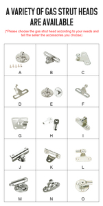 Kẽm hợp kim Tủ khí <span class=keywords><strong>strut</strong></span> thủy lực nâng hỗ trợ khí mùa xuân cho nhà bếp lạnh Thép cán nguội ABS nhựa - Product Image 6