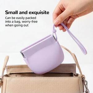 Sac à friandises pour chien en silicone, vente en gros, sac à nourriture portable imperméable, conteneur de collations de voyage avec clip pour chiot, chat, camping, randonnée - Product Image 3