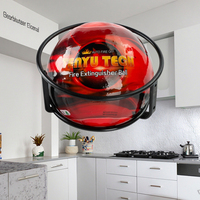 Boule extinctrice compacte |   1,2 kg Léger |   Lancement automatique |   Kit de voyage |   Classe A |   Rouge |   Portable