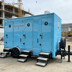 ห้องน้ำเคลื่อนที่แบบพกพาสำหรับงานอีเว้นท์ รถพ่วงห้องน้ำเคลื่อนที่ พร้อมสติ๊กเกอร์ตกแต่งเพื่อการส่งเสริมแบรนด์ สำหรับแคมเปญการตลาดกลางแจ้ง - Product Image 5