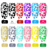 Vernis à ongles en gel pour tamponnage, 12 couleurs, 8 ml, noir, blanc, impression par tamponnage, huile, gel UV, vernis, art des ongles, logo personnalisé