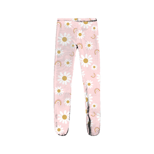 Pantalon à pieds coupe spacieuse à enfiler 100% coton biologique pour bébé garçon, fille, unisexe - Product Image 3