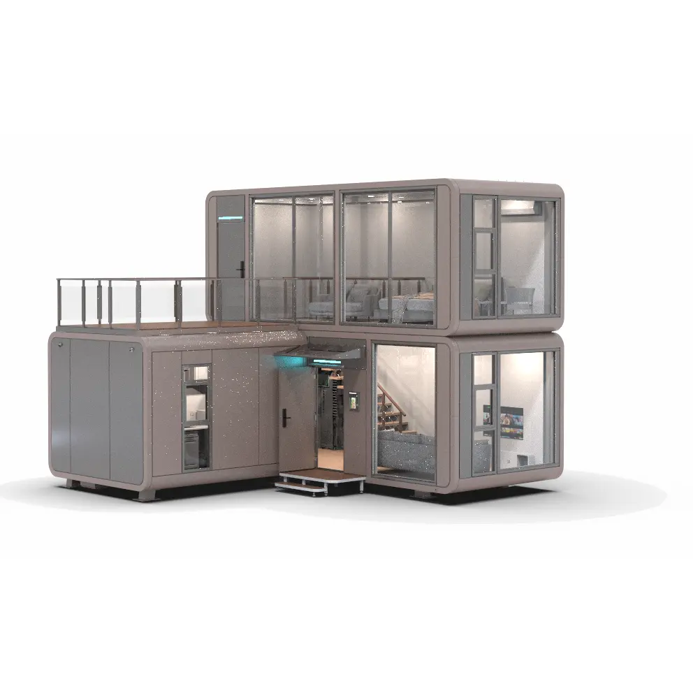 Deniz dansçı yeni tasarım tatil otel Modern modüler konteyner kapsül ev