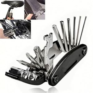 Outils de réparation de vélo multifonctionnels portables en acier au carbone de haute qualité, tournevis multi-outils, clé à molette polyvalente, vélo de montagne JY - Product Image 1