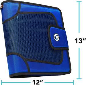 Case-it Mighty Zip Tab Zipper Binder, <b>Laptop</b> Tablet Portfolios Padfolio Binder Travel Documents <b>Holder</b> Organizer - Product Image 2