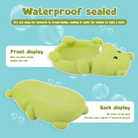 Jouet de bain flottant empilable en forme d'animal de dessin animé, marionnettes de doigt en forme d'animal, adapté aux jeux de bain