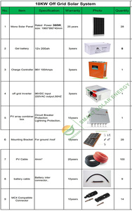 Sistema Solar Monocristalino Conectado a la Red Jingsun de 8KW-15KW, Sistema Completo de Almacenamiento de Energía Sin Batería - Product Image 2